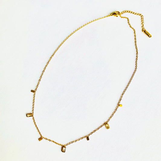 Rectangle Charm Necklace