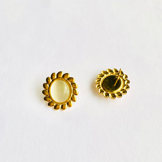 Moonstone Studs