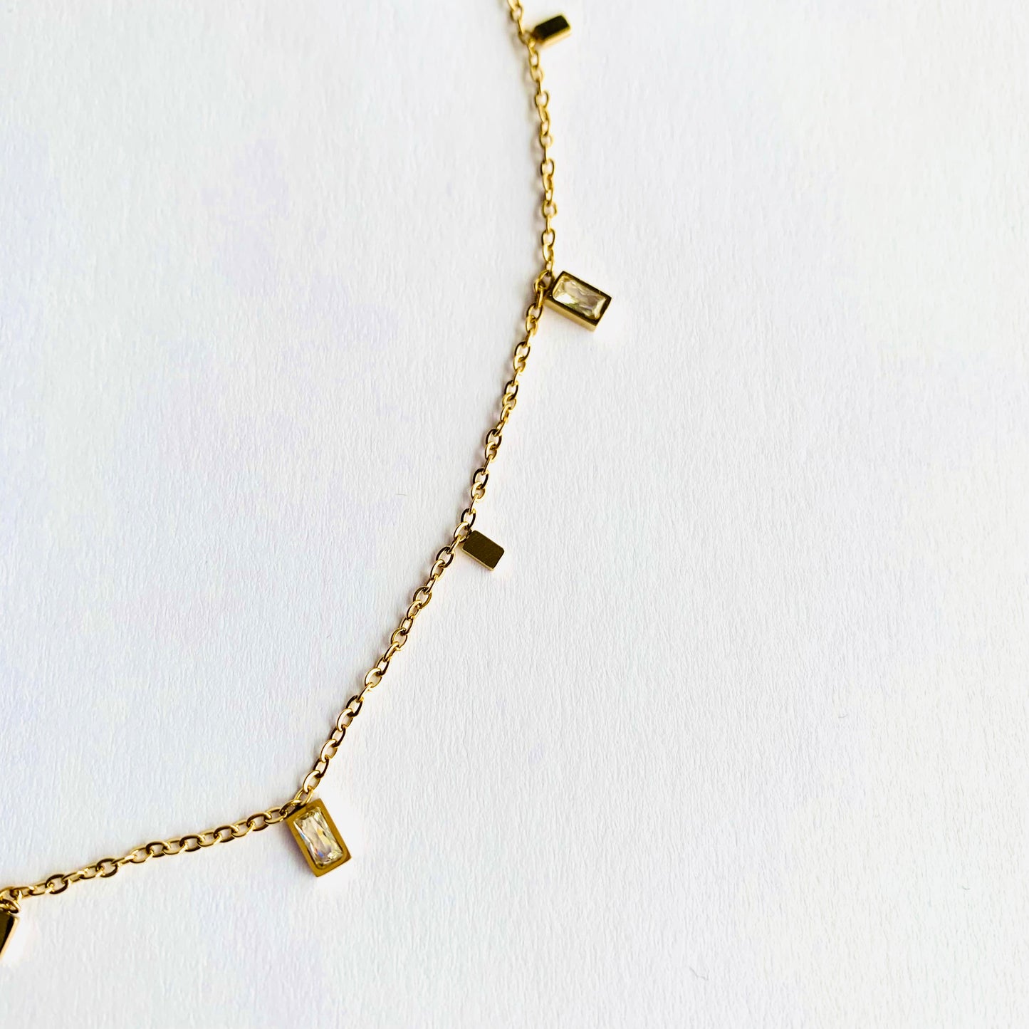 Rectangle Charm Necklace