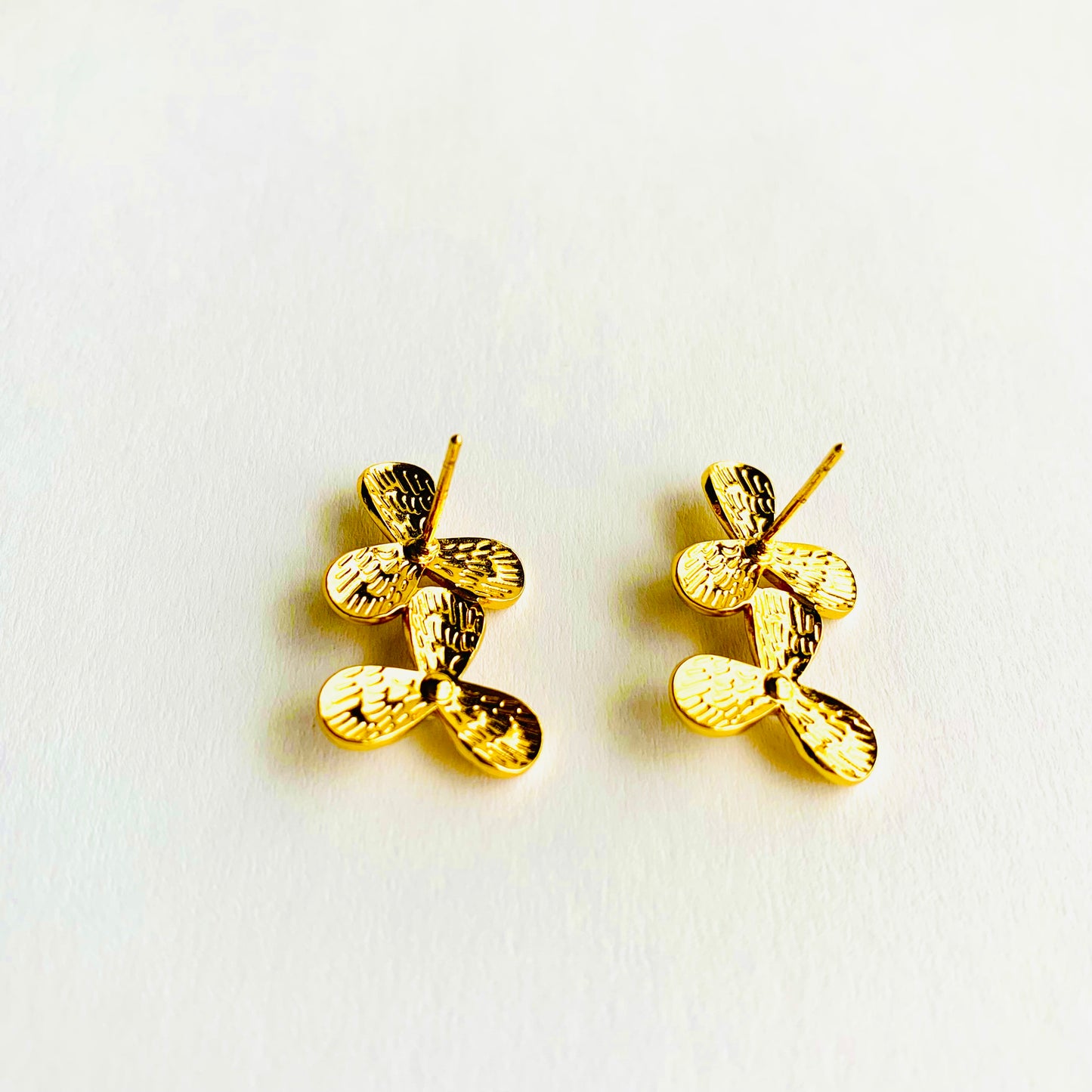 Pearly Flower Studs