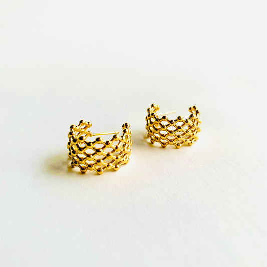 Beaded Hoop Earrings