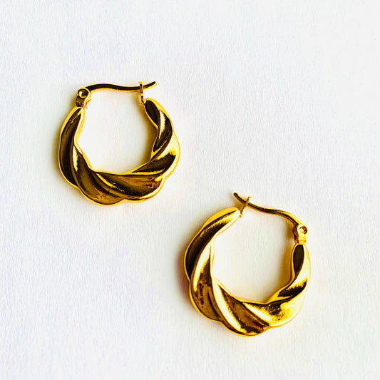 Vintage Twist Hoops