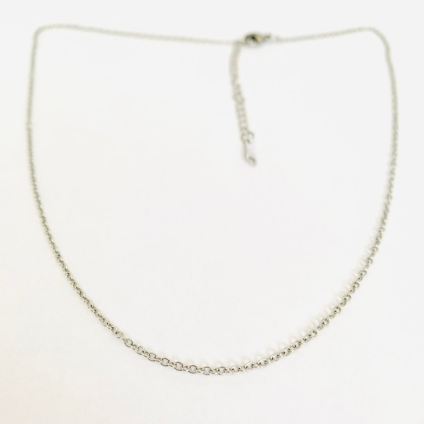 Silver Cable Chain Necklace