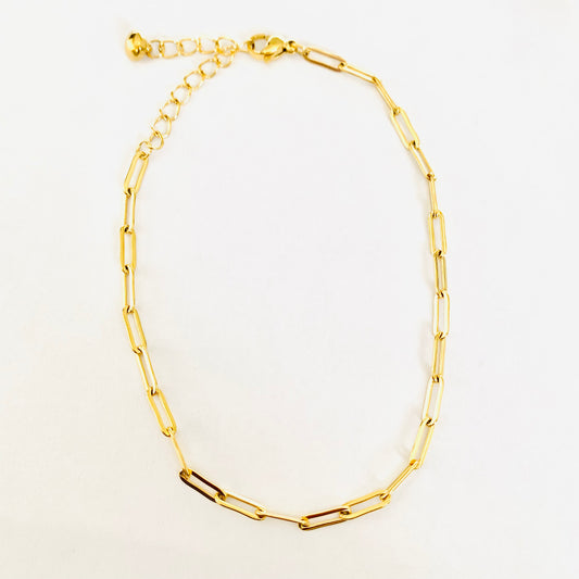 Paperclip Chain Anklet