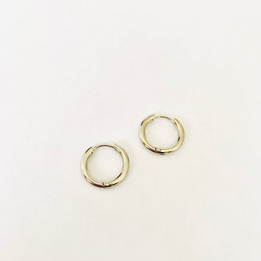 Silver Circle Hoops (16mm)