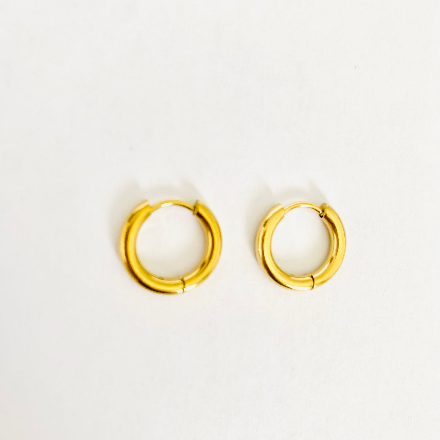 Golden Circle Hoops (14mm)
