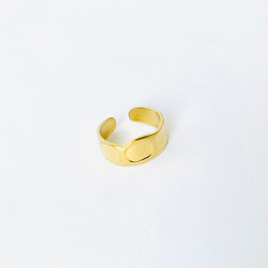 Geometric Sun Flower Ring
