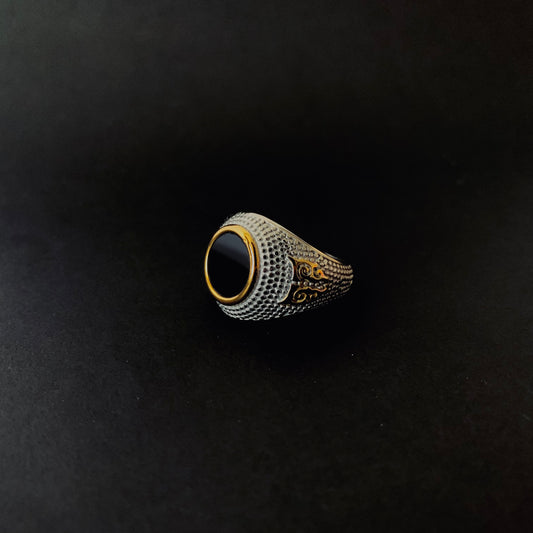 Black Onyx Signet Ring