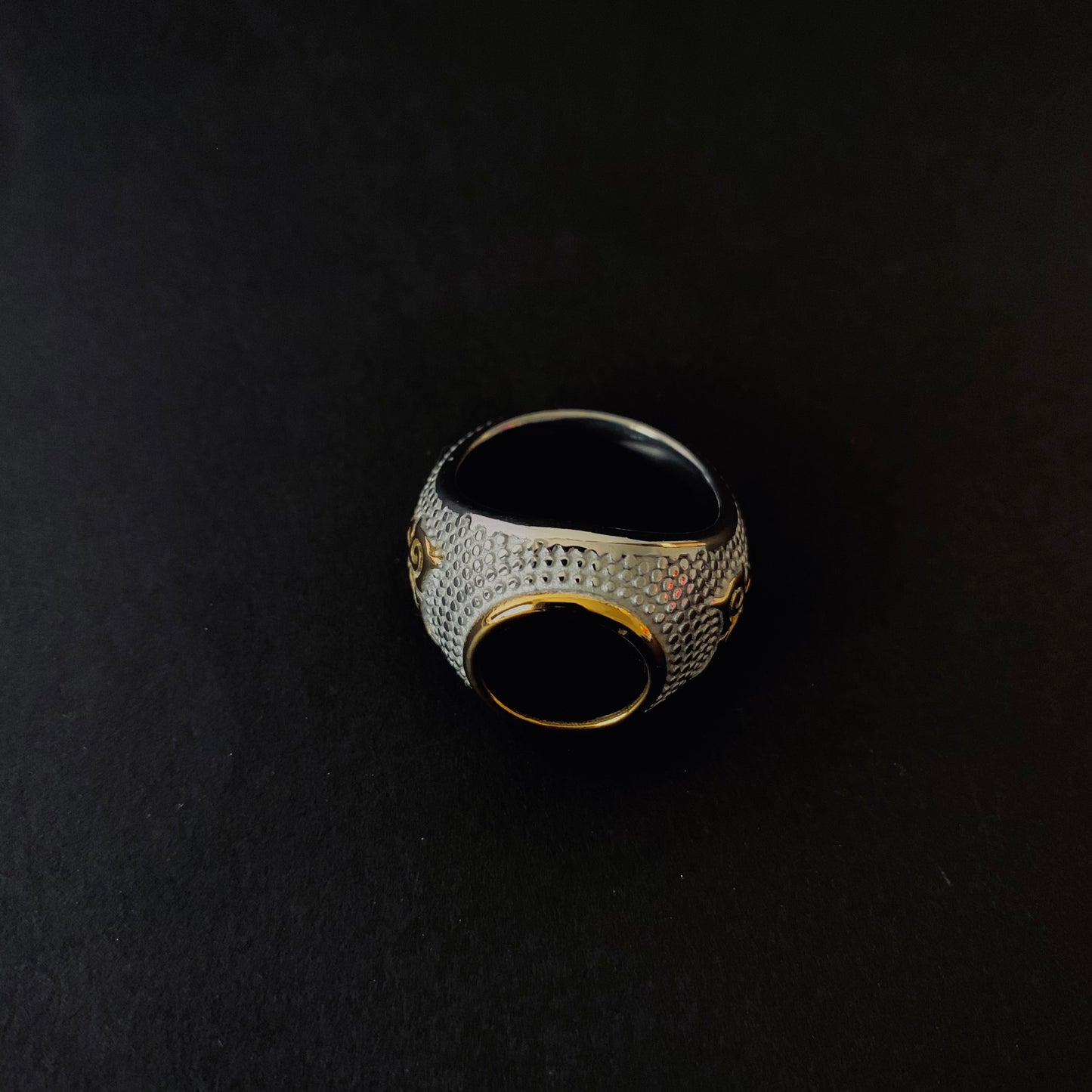 Black Onyx Signet Ring