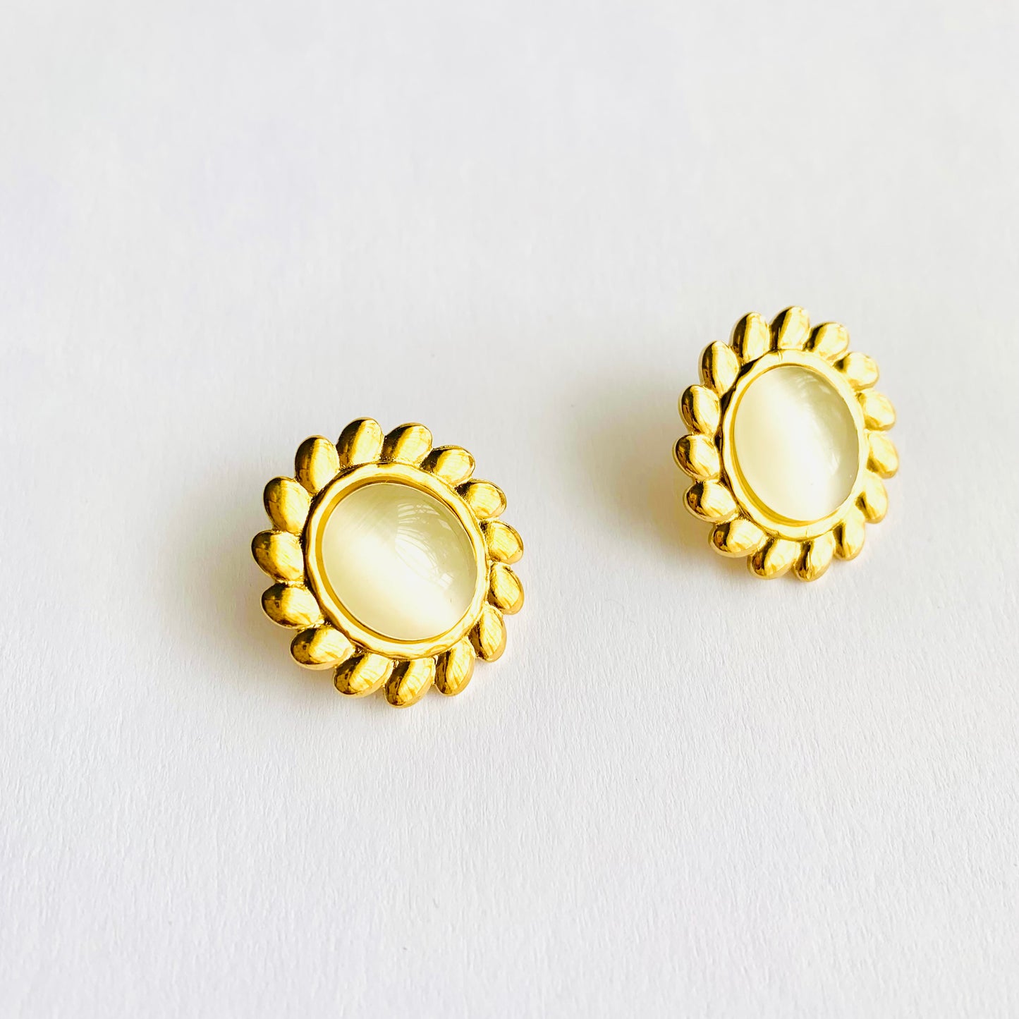 Moonstone Studs