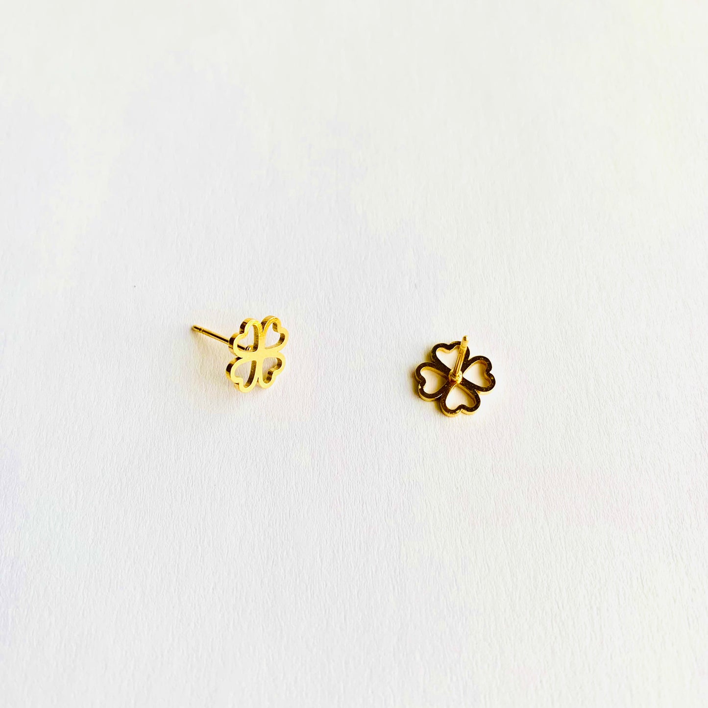 Heart Clover Studs