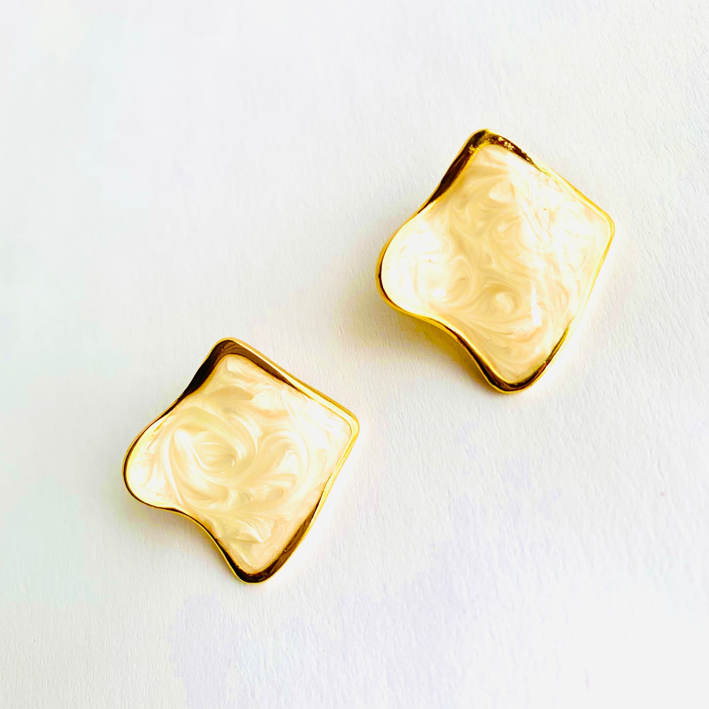 Diamond Marble Studs