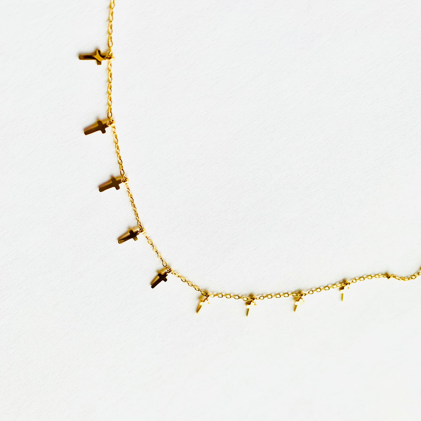 Dainty Multi Cross Necklace