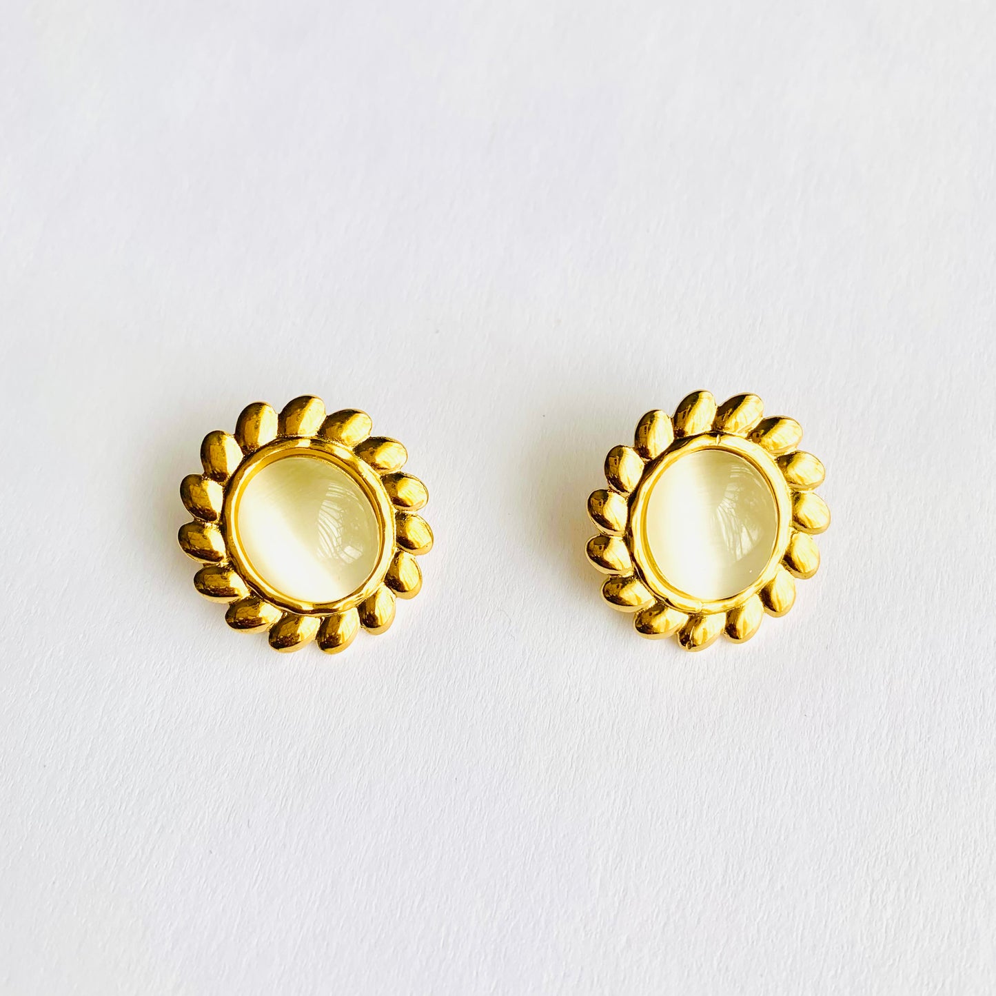 Moonstone Studs