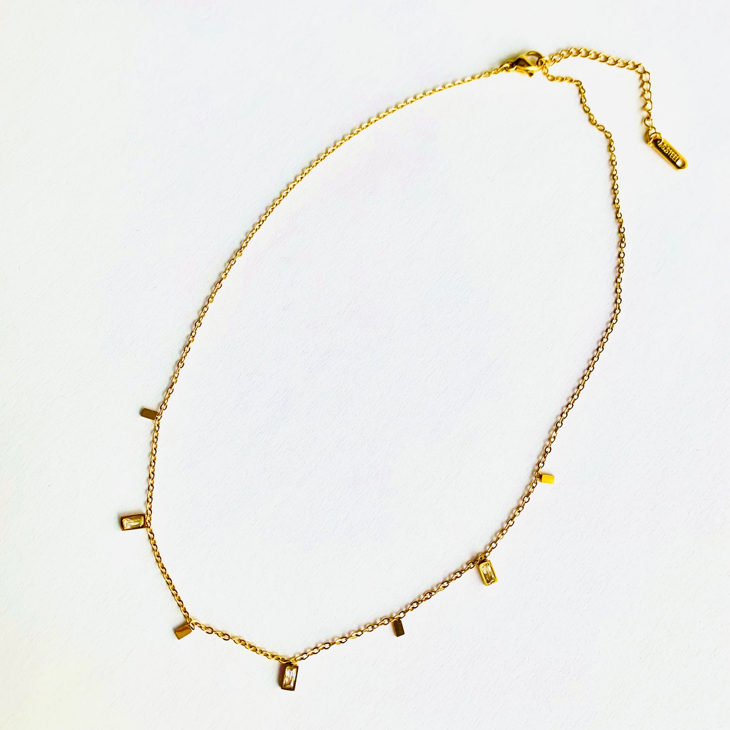 Rectangle Charm Necklace