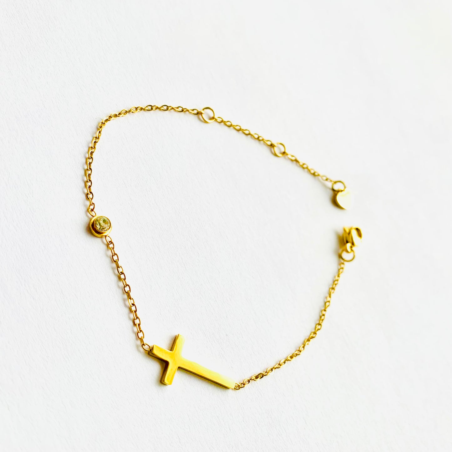 Diamante Cross Bracelet