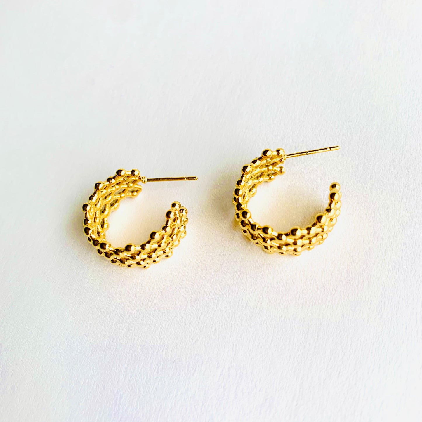 Beaded Hoop Earrings