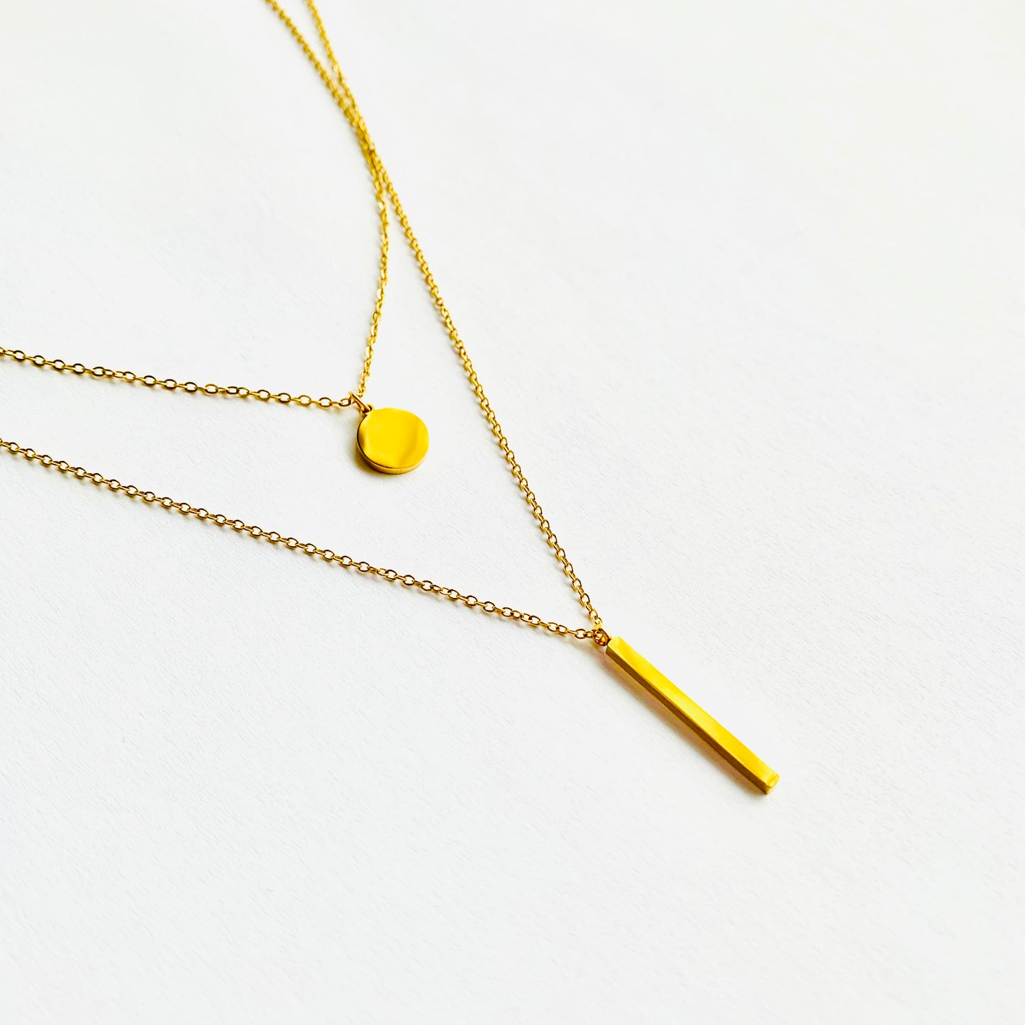 Gold Double Layered Necklace