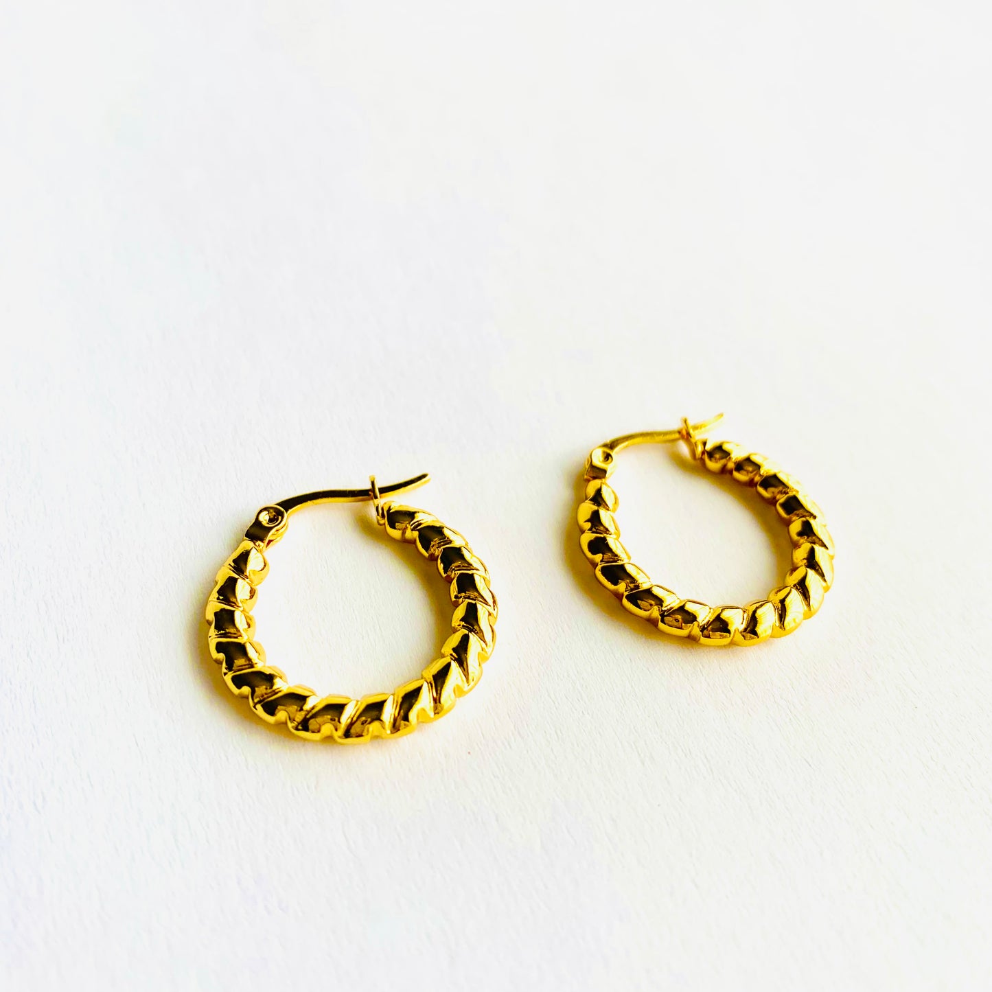 Soft Twist Hoops