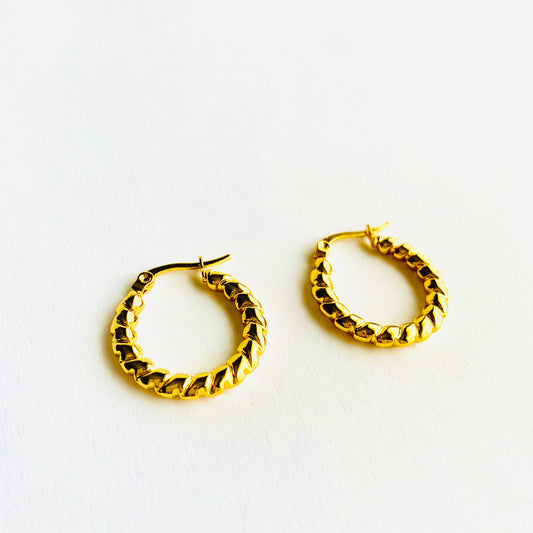 Soft Twist Hoops