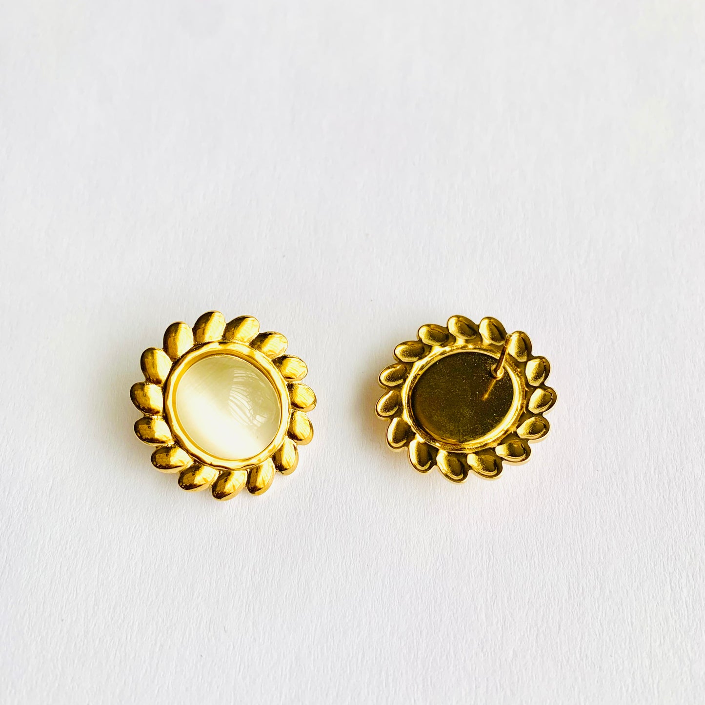 Moonstone Studs