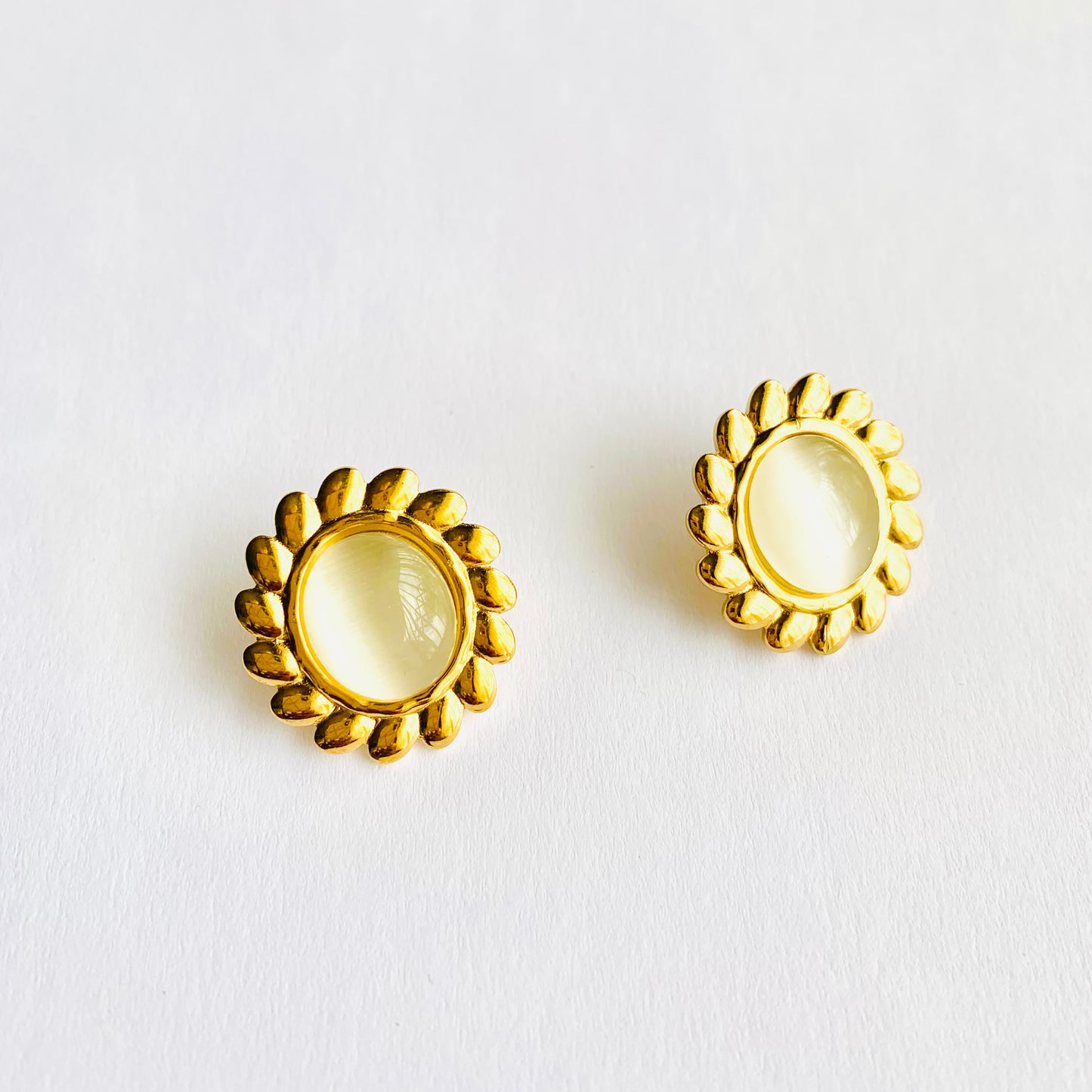 Moonstone Studs