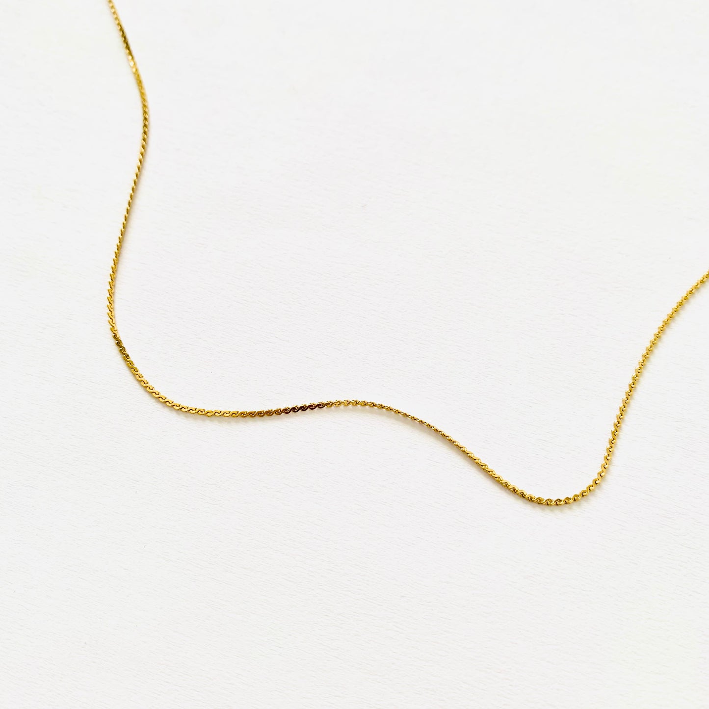 Gold S-Chain Necklace