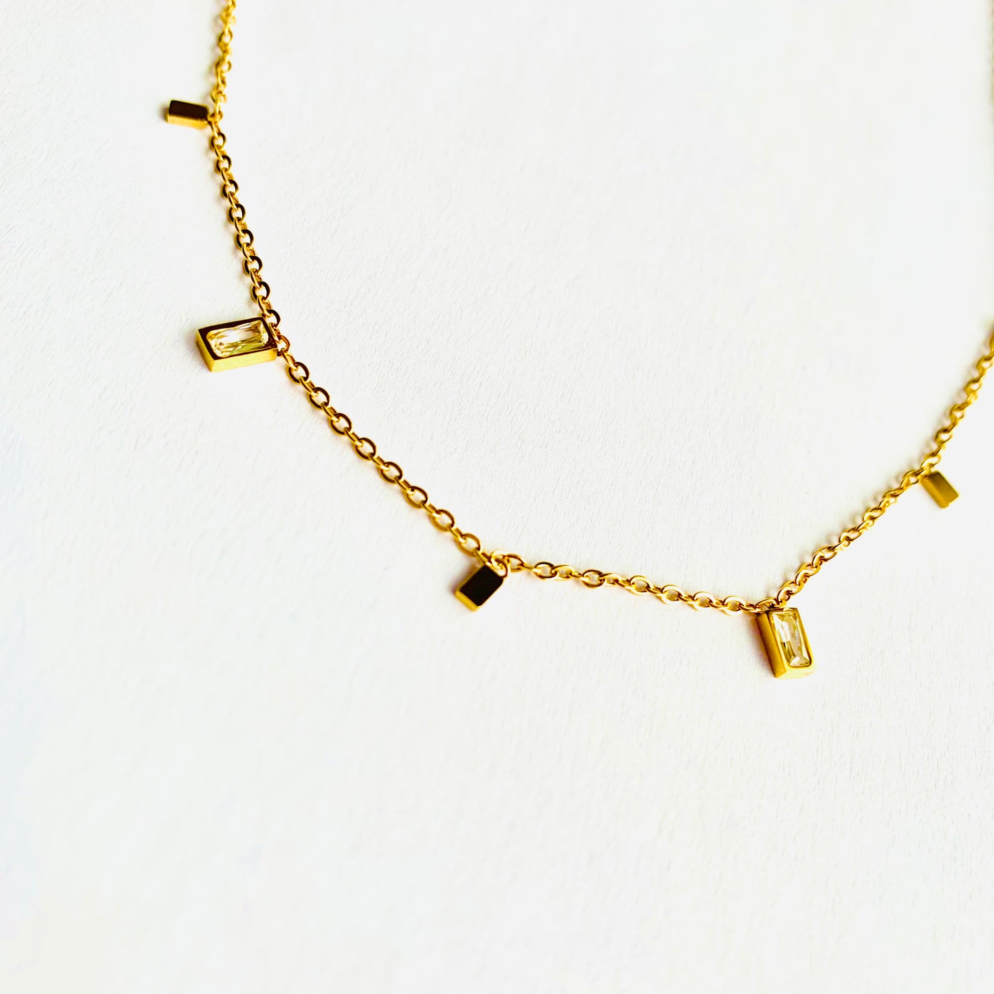 Rectangle Charm Necklace