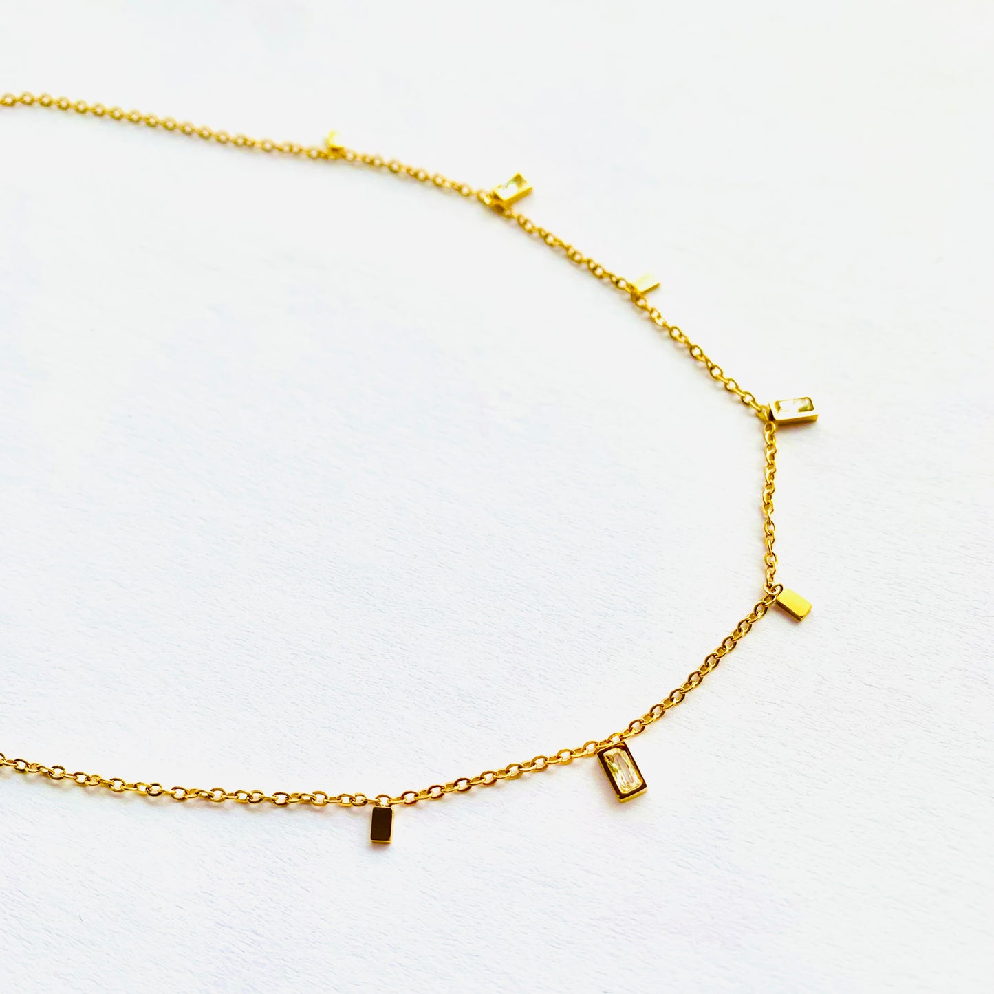 Rectangle Charm Necklace