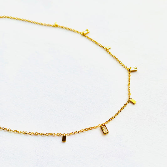 Rectangle Charm Necklace