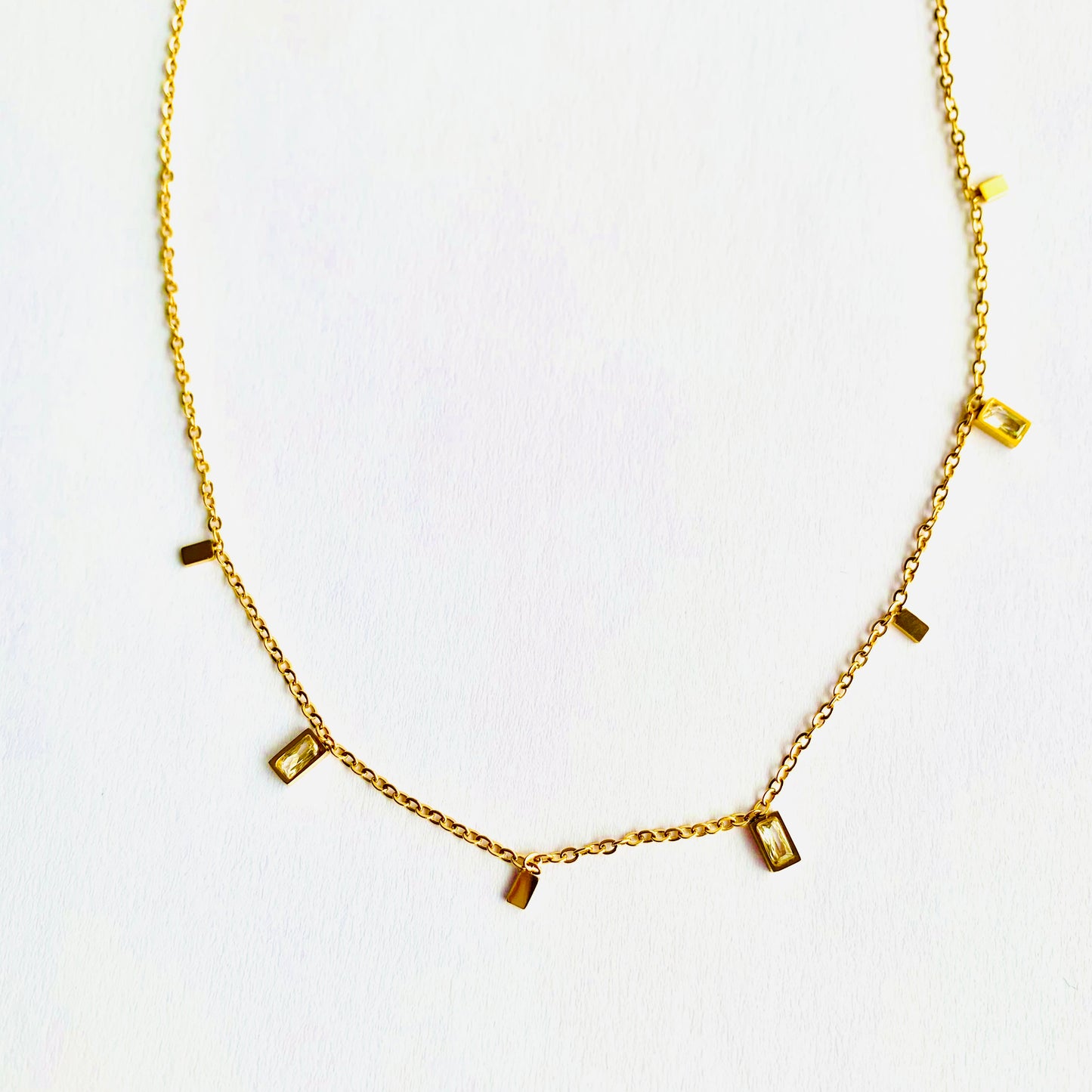 Rectangle Charm Necklace