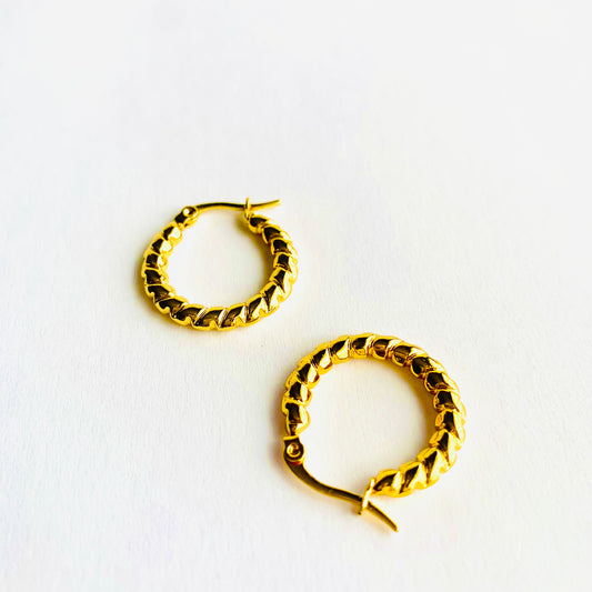 Soft Twist Hoops