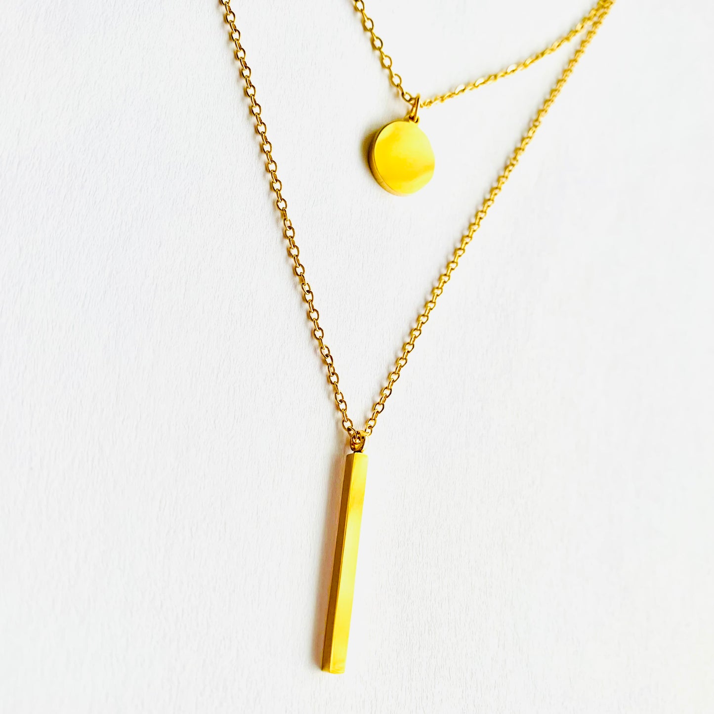 Gold Double Layered Necklace