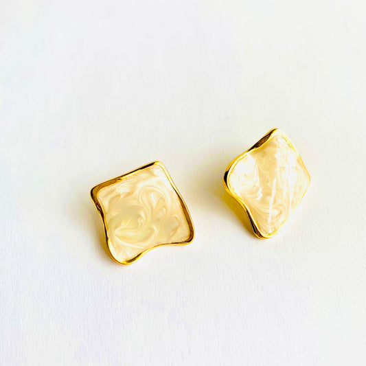 Diamond Marble Studs
