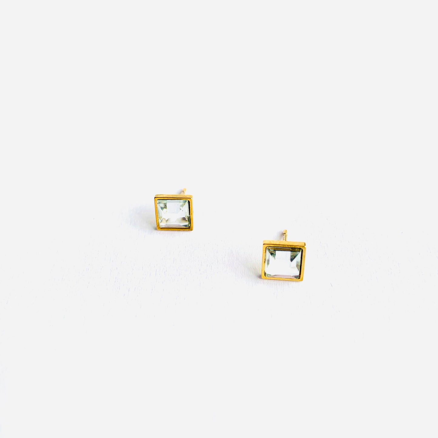 Square Crystal Studs