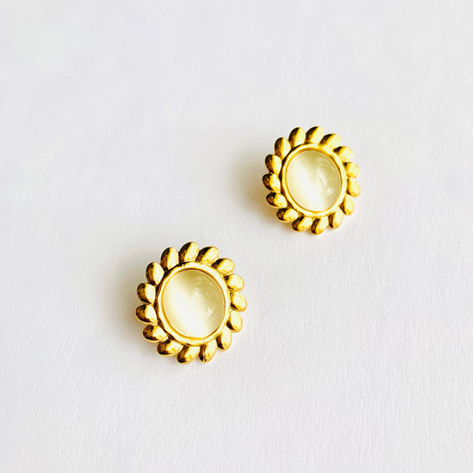 Moonstone Studs