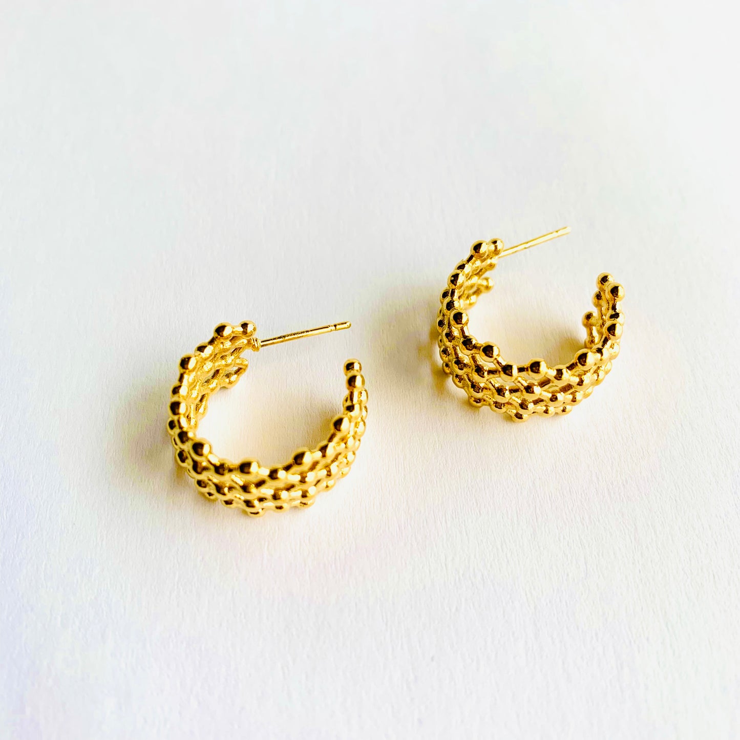 Beaded Hoop Earrings