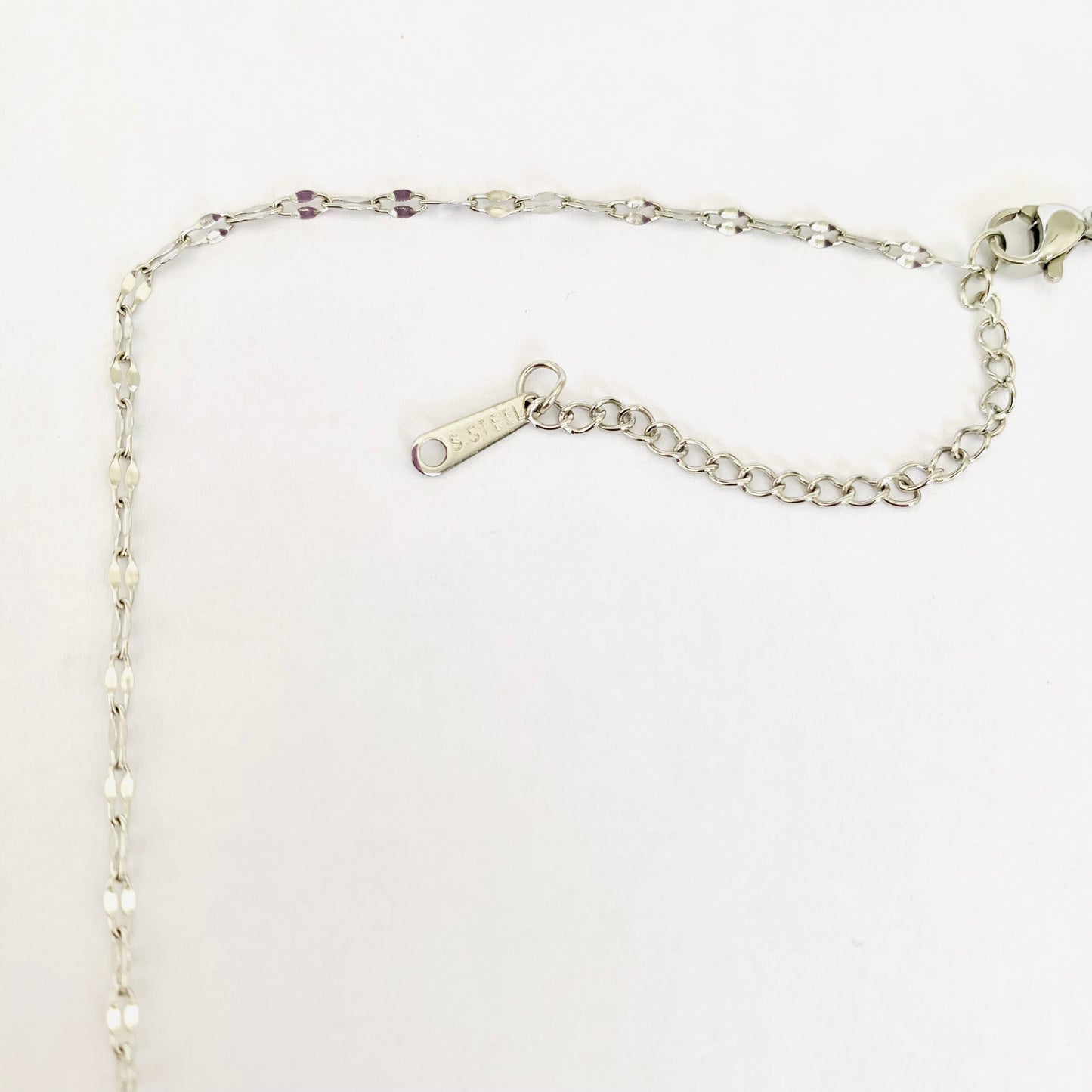 Silver Lip Chain Necklace