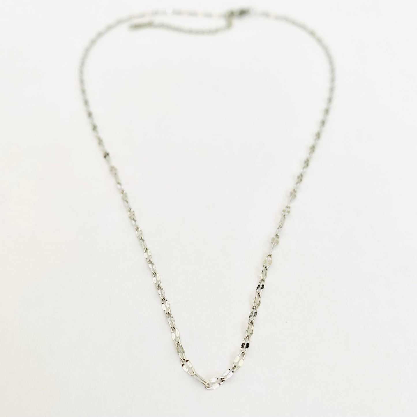 Silver Lip Chain Necklace