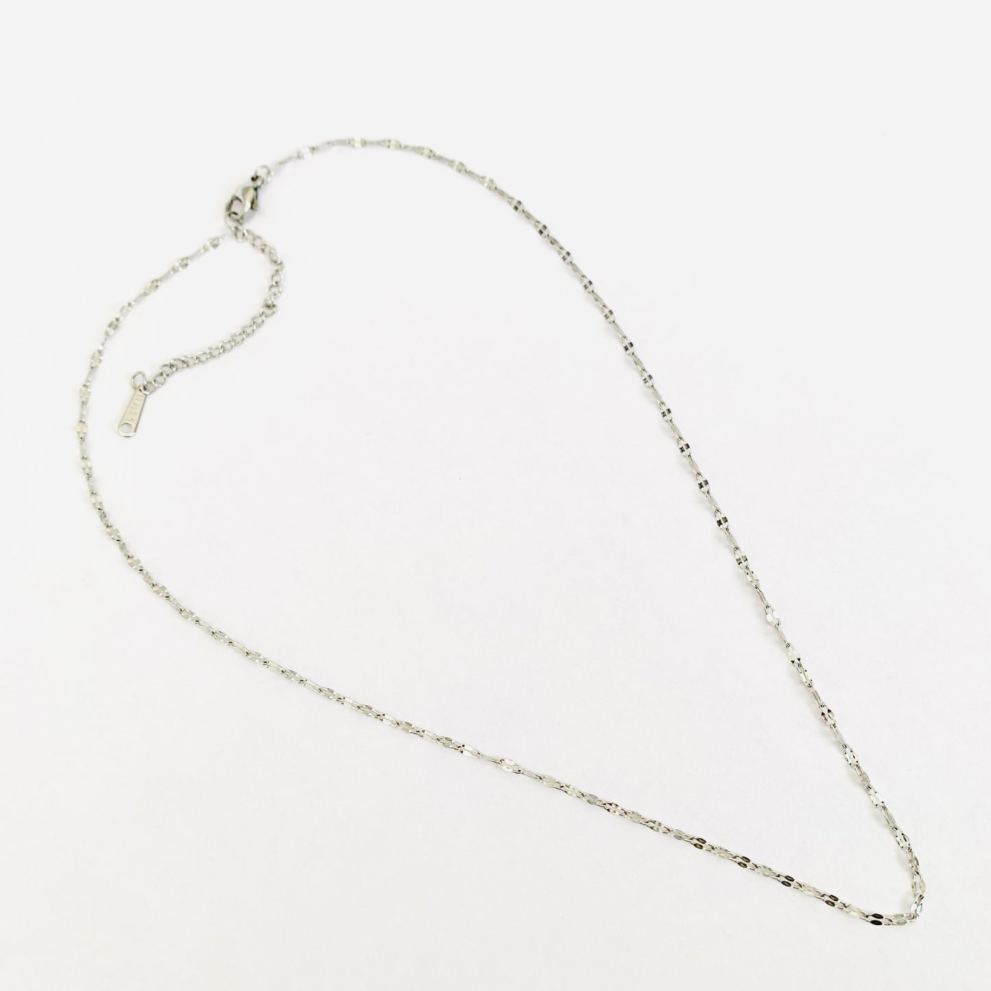 Silver Lip Chain Necklace