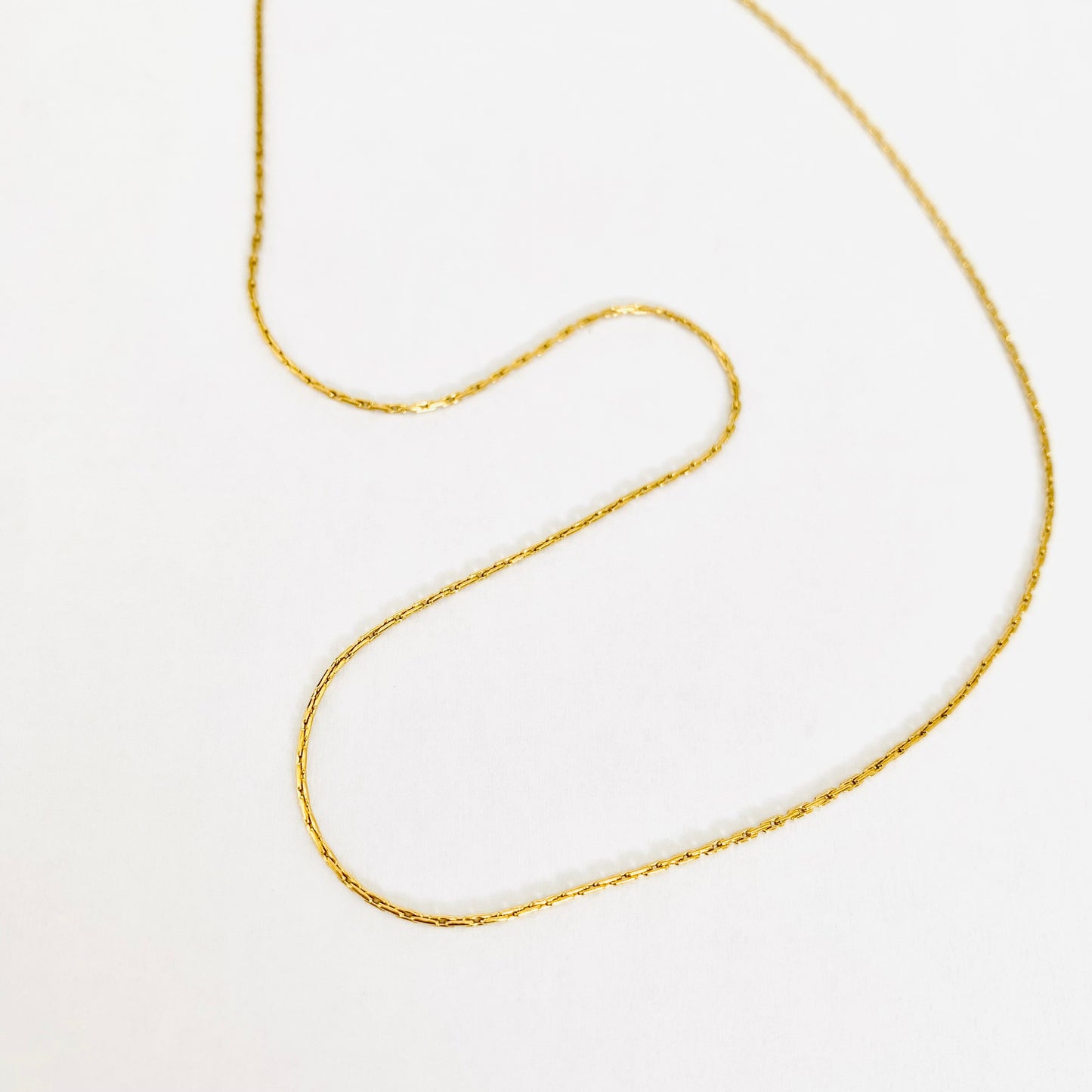 Gold Cobra Chain Necklace