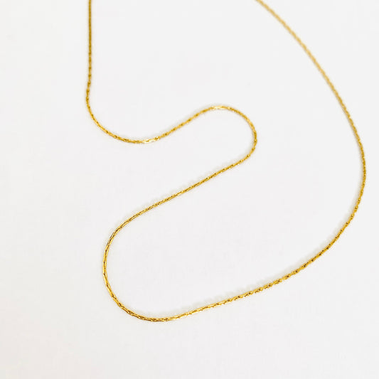 Gold Cobra Chain Necklace