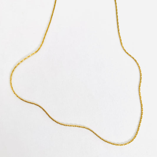 Gold Cobra Chain Necklace