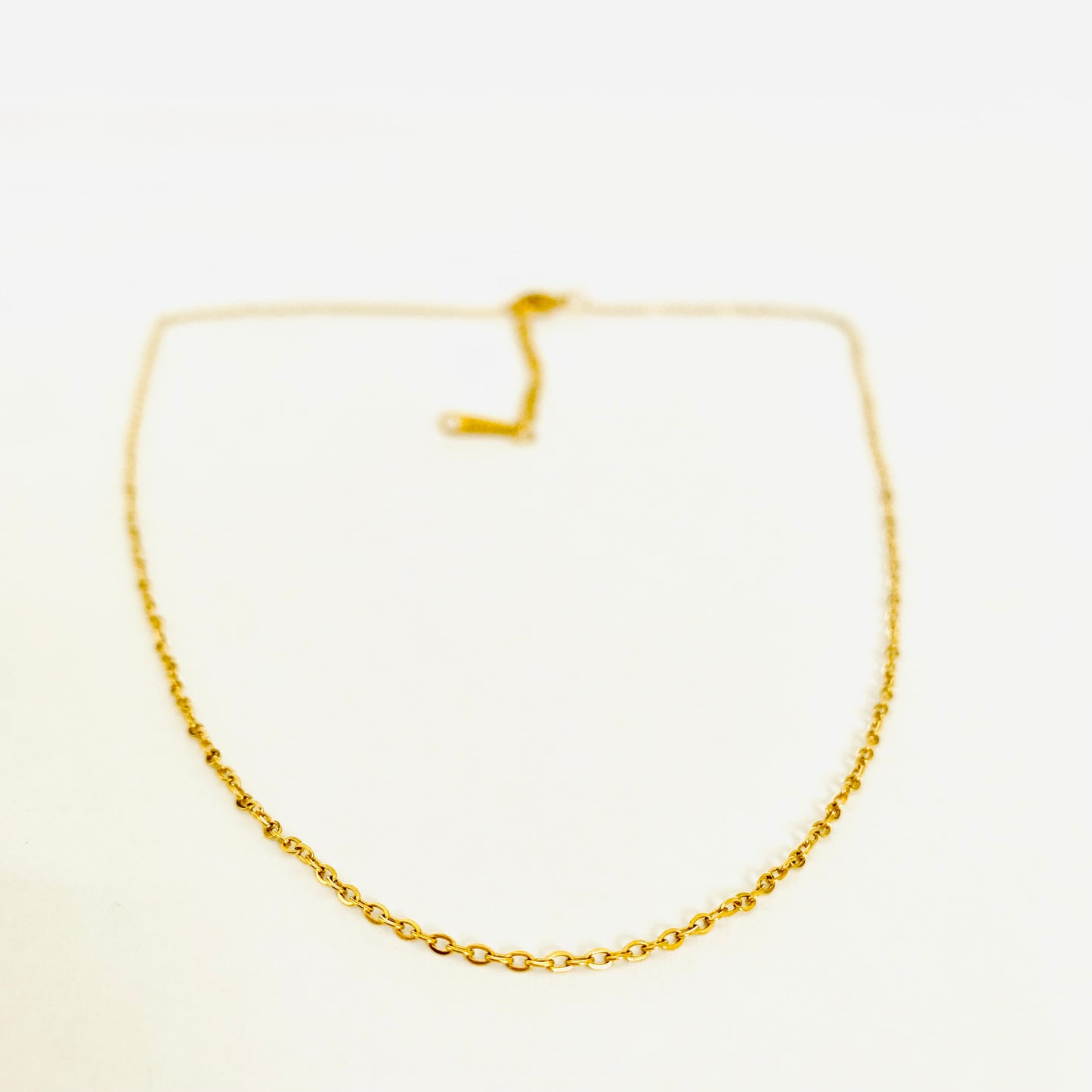 Gold Cable Chain Necklace