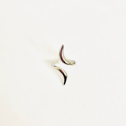 Silver Open Curve Ring