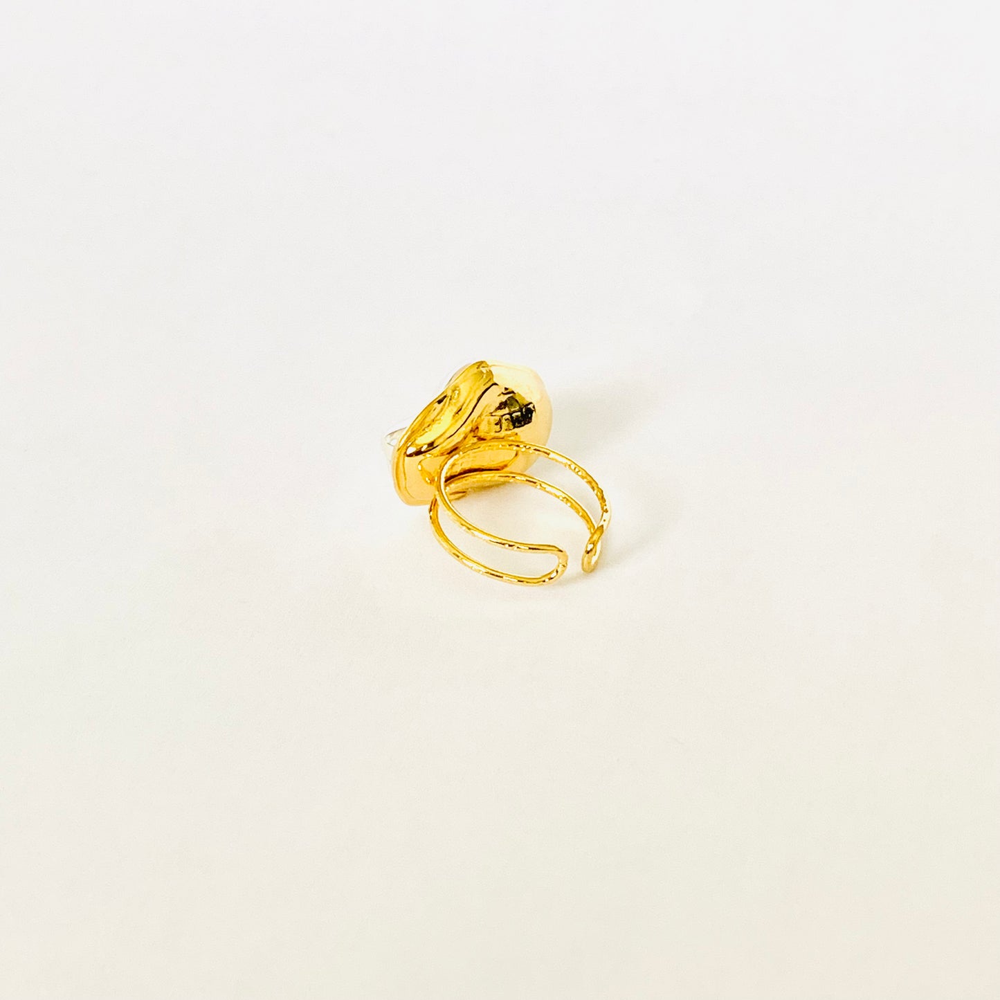 White Boroque Pearl Ring