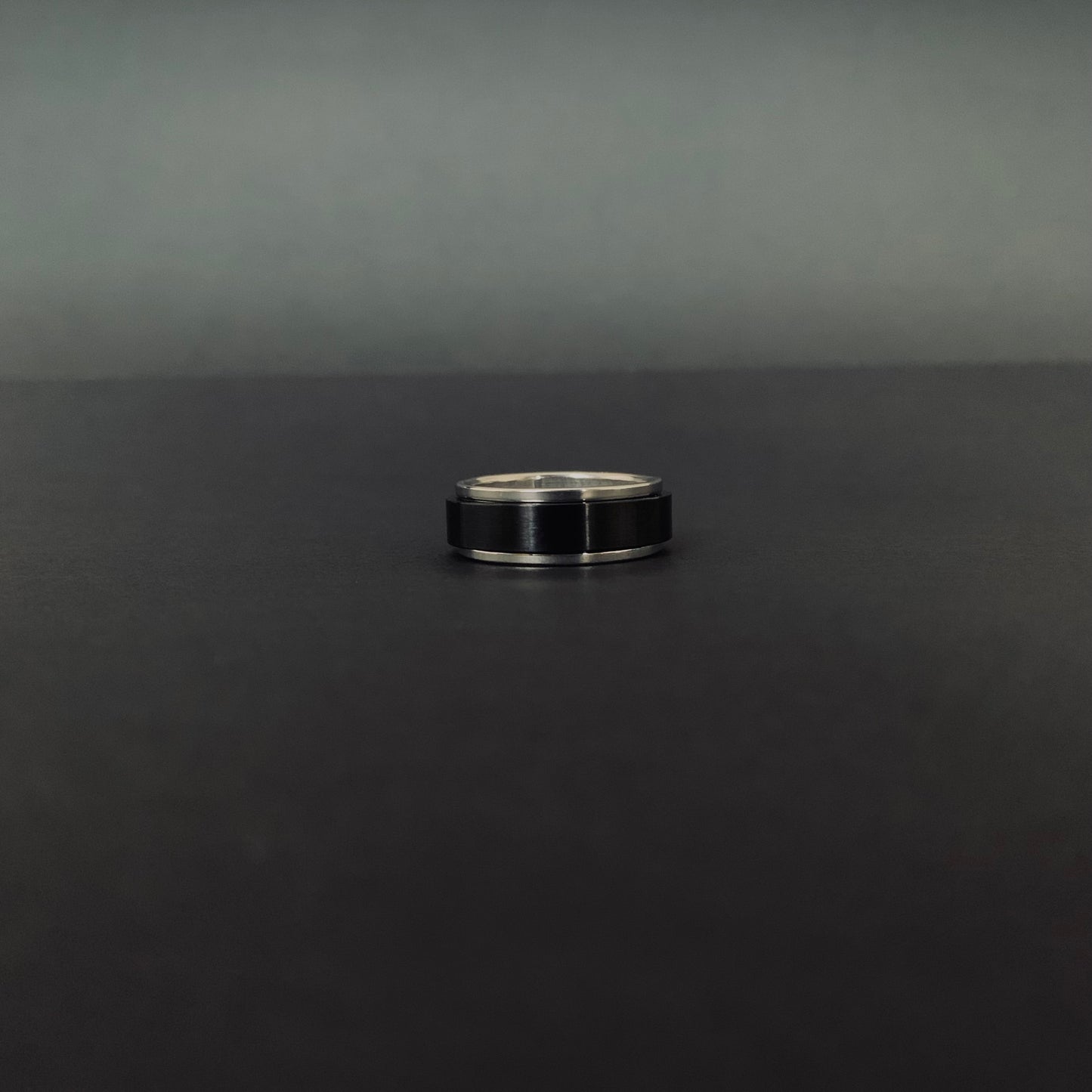 Black Onyx Spinner Ring