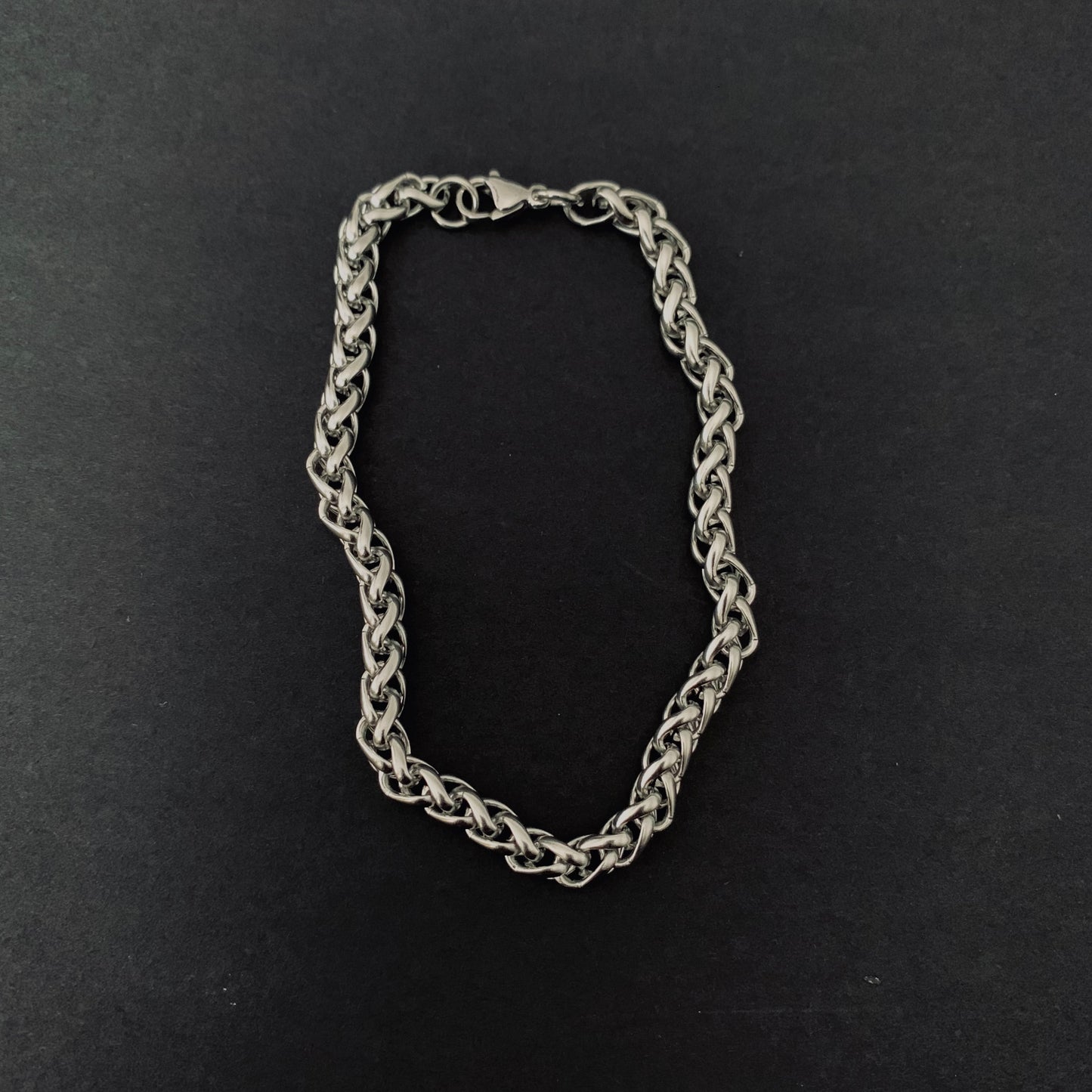 Silver Wheat Chain Bracelet