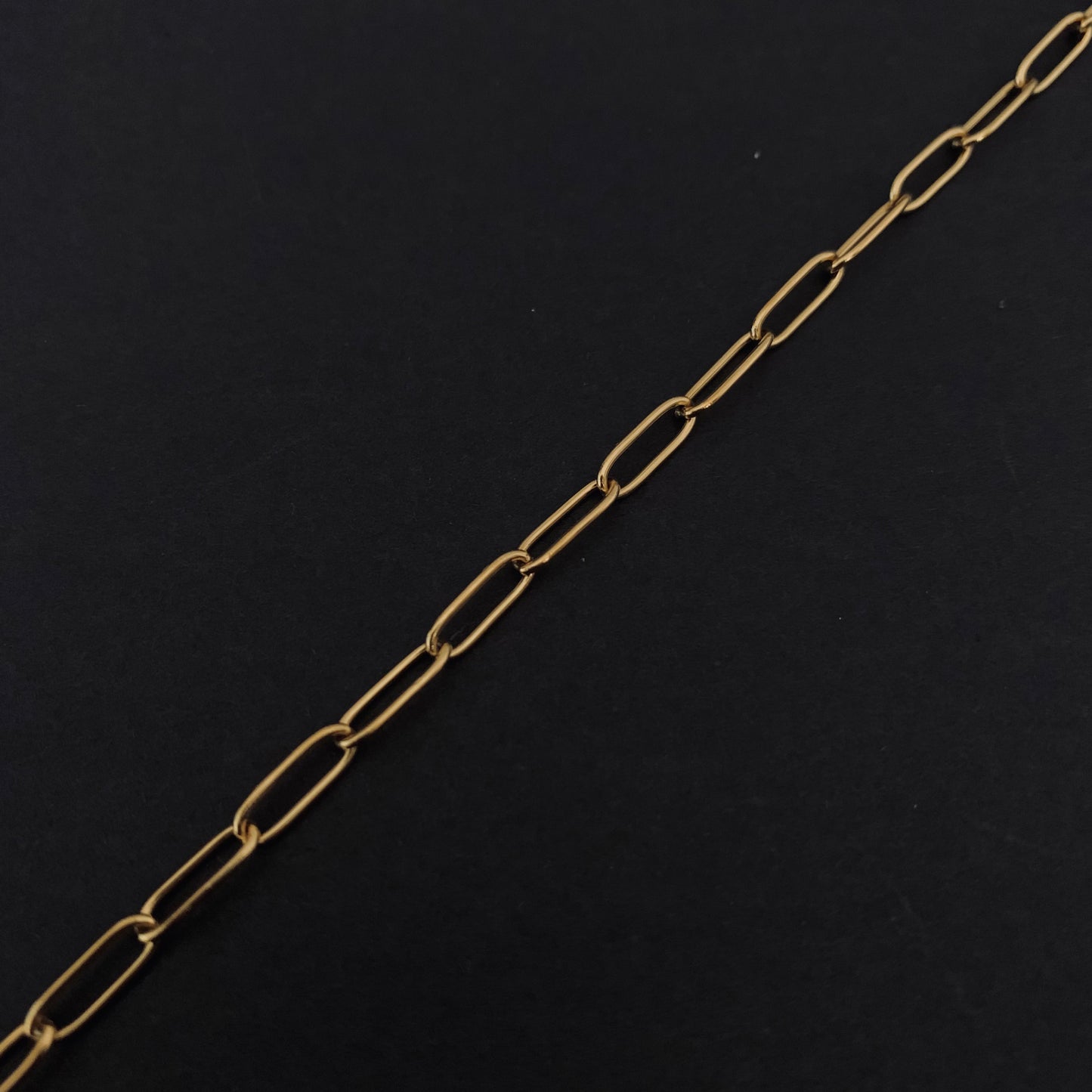 Gold Paperclip Chain Bracelet