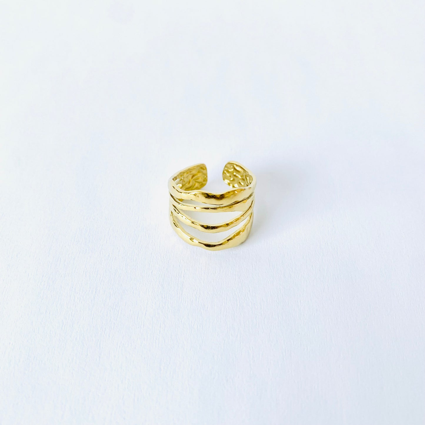 Golden Cascade Ring